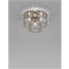 Vistosi ECOS LAMPADARIO DA SOFFITTO 60A CRISTALLO RIGADIN BRONZO SATINATO 3 LUCI ATTACCO E27