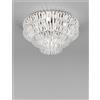 Vistosi ECOS LAMPADARIO DA SOFFITTO 90 BIANCO RIGADIN BRONZO SATINATO 5 LUCI ATTACCO E27