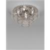 Vistosi ECOS LAMPADARIO DA SOFFITTO 90 CRISTALLO RIGADIN BRONZO SATINATO 5 LUCI ATTACCO E27