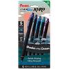 Pentel EnerGel Kuro Shades of the Ocean, penna gel liquido retrattile, colori assortiti, confezione da 5 (BL437OCNPF5)