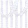 Bluelves Ghirlande Bianco, 6pcs Quadrifoglio Trifoglio Festoni Bianco, Ghirlanda da Appendere Carta per Compleanno Matrimonio Battesimo Baby Shower Matrimonio Feste Decorazione