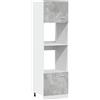 vidaXL Mobile per Microonde "Lyon" Grigio Cemento 60x57x207 cm