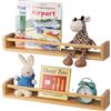 Gieanoo Mensola da parete per cameretta dei bambini, 40 cm, set da 2 scaffalature in legno massello da parete per rivista, cameretta dei bambini, soggiorno, camera da letto, cucina