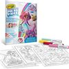 Crayola Color wonder, ariel set con 18 pagine da colorare e 4 pennarelli