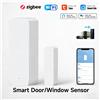 iHseno Sensore Intelligente per Porte e Finestre WiFi Zigbee3.0 2MQTT, Rilevatore di Allarme di Sicurezza Tuya, Monitor Apertura/Chiusura Compatibile con Alexa Smart Life