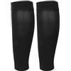 Sonew Manicotto a Compressione per Polpaccio Nero, da S a XXL Calze Modellanti per Gambe Elastiche Morbide per Corsa, Baseball Ed Escursionismo, Maniche da Viaggio per Uomo e Donna Che Modellano Gambe(XXL)