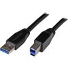 StarTech.com Cavo attivo USB 3.0 da USB-A a USB-B da 5 m - Cavo di collegamento da USB A a USB B - USB 3.1 Gen 1 (5 Gbit/s) - Cavo USB - Da USB tipo B (M) a USB tipo A (M) - USB 3.0 - 5 m - Stampato - Nero - per P/N: ST1030USBM