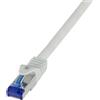 LogiLink Professional C6A142S Cavo patch LogiLink Ultraflex, Cat.6A, S/FTP, 50 m, grigio