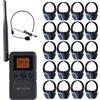 Retekess Cuffie Retekess TA003P-TA004S per fitness di gruppo, yoga, modalità vivavoce, qualità audio Hi-Fi, 12 ore di autonomia, padiglioni auricolari regolabili, adatte per la discoteca silenziosa