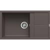 Elleci Lavello Elleci Incasso 1 vasca 86x50 Unico 410 Keratek Cocoa LKU41087