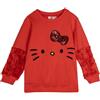 Hello Kitty Cerdá Stitch Up Terry Zip-Sweatshirt French Felpa, Grigio, One Size Unisex Bambini