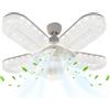 Zqkimzi Ventilatore Da Soffitto Con Luce | 6 Velocità Lampadario Silenzioso | Dimmerabile a 3 Colori 30 cm Ventilatore a Soffitto con Luce Telecomandata,per Soggiorno Camera da Cucina