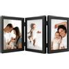 Adoture Cornice portafoto pieghevole, 10 x 15 cm, collage per 3 foto, da parete e da tavolo, ideale per foto di famiglia, matrimoni e ricordi
