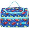 Disney Cars - Borsa per il pranzo con 2 scomparti, blu e rosso, motivo McQueen, in poliestere 600D, isolante, ideale per la scuola e il lavoro, con targhetta per il nome e maniglia per il trasporto