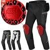 SHIMA ALPHA Pantaloni Moto Uomo Donna con Protezioni AIRFORCE Protettori per Ginocchia Motos Elastico Abbigliamento Tuta da MotoEstivi Pantalone Impermeabile Protective (Uomini, Nero, M)
