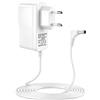 ZestEcho Adattatore 5 V 1 A per monitor baby monitor compatibile con HelloBaby | Cavo DC 3,5 x 1,35 mm 1,8 m, sorgente di ricambio bianca per fotocamera bambino, unità genitori, citofono e uso domestico
