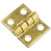 Spacnana 20 Pezzi Mini Cerniere in Ottone 1/4 di Pollice 4 Fori Pieghevoli Cerniere Piccole Cerniere per Cassetti con Viti per Armadi per Case delle Bambole (Oro)