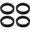 Briny River 4 guarnizioni per tubo dell'acqua dell'auto per radiatore 06B121687 compatibile con Audi A1 (2011-2015) Sportback (2011-2015) A3 (1996-2012) 26,5 x 20,5 x 5,35 mm, nero