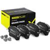 RIDEX PLUS 402B1217P Set d'assale Kit pastiglie freni Posteriore con bulloni pinza freno Compatibilità con VW Touareg CR7