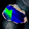 OPAL EMPIRE Pietra Opale Nero Naturale Etiopica 5,50 Ct 15x12 mm Grezza