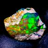 OPAL EMPIRE Gemma Naturale Opale Fire Etiopica Grezza Nera 6,5 Ct 16x13 mm