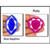 Mix Forma Naturale 500 Ct. Zaffiro Blu E Rubino Gemma Sciolta Coppia GH107