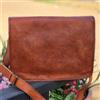 Fatto a mano Borsa A Tracolla In Pelle Per Uomini Inglesi 18" Messenger Laptop Saddle Ufficio