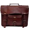 Fatto a mano 22 " Nuovo Retrò Originale Vintage pelle Marrone Grande Tracolla Laptop Bag