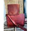 Fatto a mano Uomo pelle Vintage Laptop Tracolla Handmade Ventiquattrore 17.8cmX22.9cm Gratis
