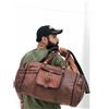 Fatto a mano Borsa Da Viaggio Rotonda In Pelle Da Uomo 20" Leggera Per Il Weekend