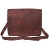 Fatto a mano 11 " Uomo Originale pelle Marrone Tracolla Laptop, Ufficio, Valigetta Borsa
