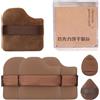 JUYAXIN 4/6 Pcs Finger Powder Puff Wet Dry Makeup Puff Cioccolato Biscotto Polvere Soffio di Bellezza Strumento di Trucco Piccola Spugna di Trucco