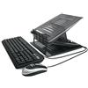 Hamlet XTMS100KM - Tiramisù Supporto per notebook con Keyboard e Mouse