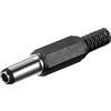 CABLEPELADO Connettore alimentazione CC | Compatibile con CCTV, DVR, ripetitori WLAN, router | Connessione con saldatura | Max 50 V 2 A 100 W | DC 5,5 x 2,5 mm | maschio