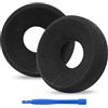 Linkidea Cuscinetti auricolari di ricambio per cuffie GRADO PS1000, GS1000, SR80, SR80e, SR80i, SR125i, SR225i, SR60, SR125 (schiuma/nero)