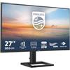 Philips 27E1N1300AE - Monitor Full HD da 27 pollici, altoparlanti, regolabile in altezza (1920x1080, 120 Hz, HDMI, USB-C (65W PD), Hub USB) nero