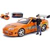 Jada Toys BRIAN & TOYOTA SUPRA 1995 ORANGE FAST & FURIOUS W/FIGURE 1:24