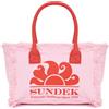 Sundek Tote Bag Con Effetto Stone Washed Miami Quartz Pink