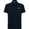 EA7 Polo in jersey di cotone Italian Spirit Blue