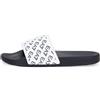 EA7 Slider Con Logo All Over White Black