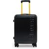 BLAUER Trolley Blauer Cabin02 black in ABS rigido ad alta resistenza.
