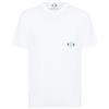 Jacob Cohen T-shirt girocollo con taschino in jersey di cotone bianco