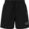EA7 Costume Da Bagno Con Logo Corsican Black Silver