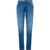 Jacob Cohen Jeans 5 tasche Nick slim in denim super stretch blu chiaro lavaggio rinse