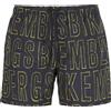Bikkembergs Boxer Mare Uomo Stampa Al Tratto Black