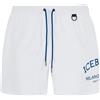Iceberg Boxer Uomo da Bagno Con Logo White