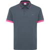 Sun68 Polo con bordi fluo in cotone inchiostro