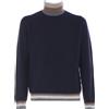 Jeordie's Pullover Collo Alto Sfumato Chicco Blue Navy Melange