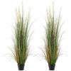 VEVOR Erba Artificiale, Confezione da 2 Erba Artificiale in Vaso 1499 mm, Pianta Finta Fiori di Canna ed Erba per Interni ed Esterni, Casa, Giardino, Ufficio, Decorazione per Casa Ristorante, Verde