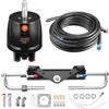 VEVOR Kit Timoneria Idraulica per Motori 110kW (150 CV), Sistema di Sterzo Idraulico per Barche Fuoribordo, Pompa del Timone da 6,9 MPa/1000 PSI, Cilindro di Bloccaggio Bidirezionale e Tubi Flessibili